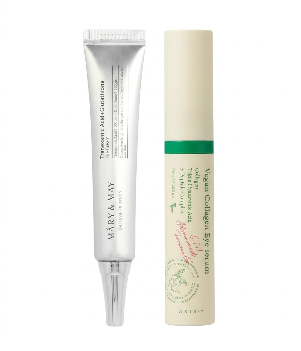 Mary & May Tranexamic Acid Eye Cream 12g + AXIS-Y Vegan Collagen Eye Serum