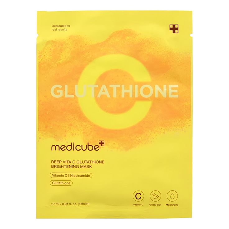 MEDICUBE Deep Vita C Glutathione Brightening Mask